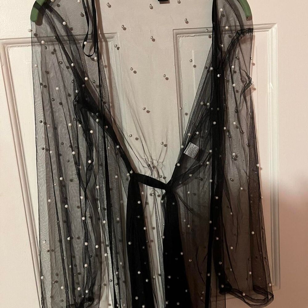 Forever-21 Women's Black and White Cover-ups